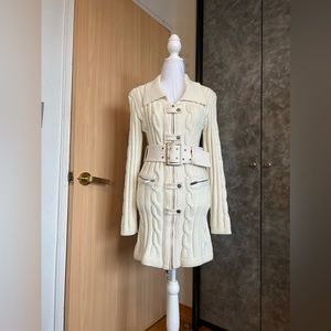 Blanc Noir White Jacket Sweater